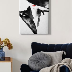 ASIR Obraz na plátně ŽENA V ČERNÉM 50 x 70 cm