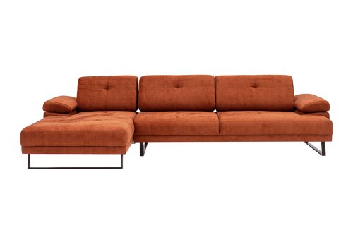 ASIR Rohová sedací souprava MUSTANG LARGE L oranžová - Obrázek 2