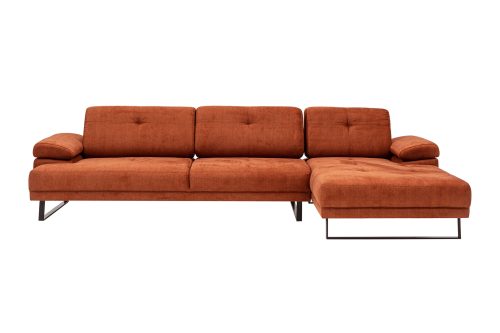 ASIR Rohová sedací souprava MUSTANG LARGE R oranžová - Obrázek 2