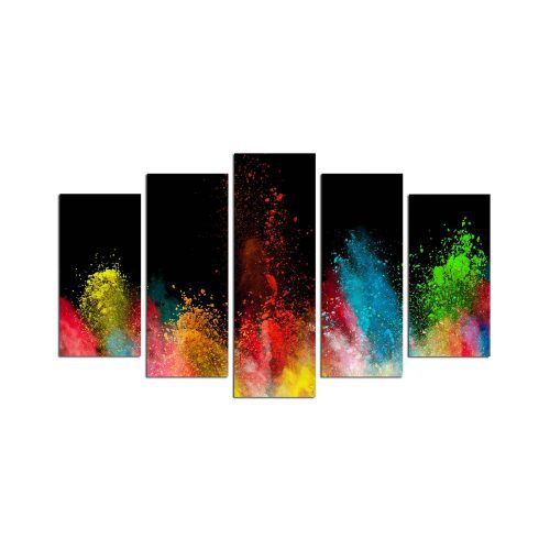 ASIR Obraz na MDF 5ks BARVY 20 x 60 cm (1) 20 x 50 cm (2) 20 x 40 cm (2) - Obrázek 2