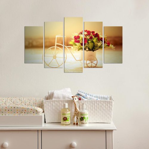 ASIR Obraz na MDF 5ks NA KOLE 20 x 60 cm (1) 20 x 50 cm (2) 20 x 40 cm (2)