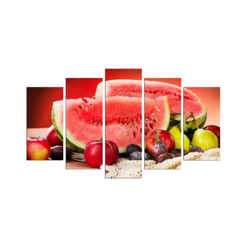 ASIR Obraz na MDF 5ks OVOCE 20 x 60 cm (1) 20 x 50 cm (2) 20 x 40 cm (2) - Obrázek 2