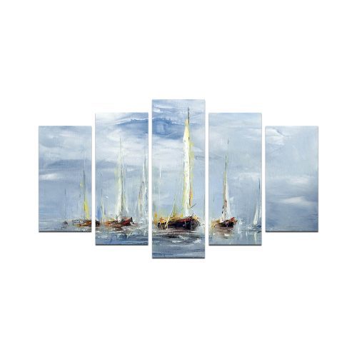 ASIR Obraz na MDF 5ks PLACHETNICE 20 x 60 (1) 20 x 50 (2) 20 x 40 cm (2) - Obrázek 2