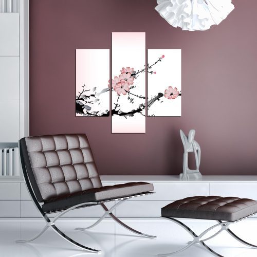 ASIR Obraz na MDF 3ks KVETOUCÍ STROM 20 x 60 cm (1) 20 x 40 cm (2)