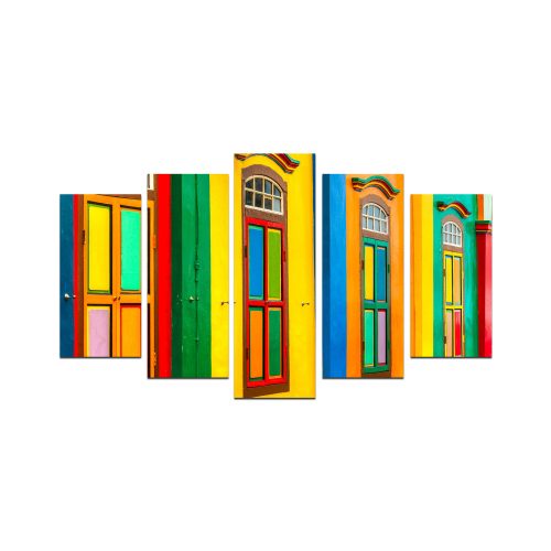 ASIR Obraz na MDF 5ks OKNA 20 x 60 cm (1) 20 x 50 cm (2) 20 x 40 cm (2) - Obrázek 2