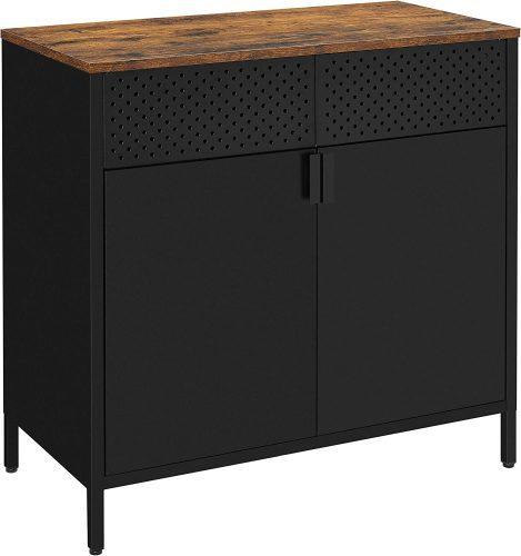 SONGMICS Plechová skříňka s deskou černá - Obrázek 2