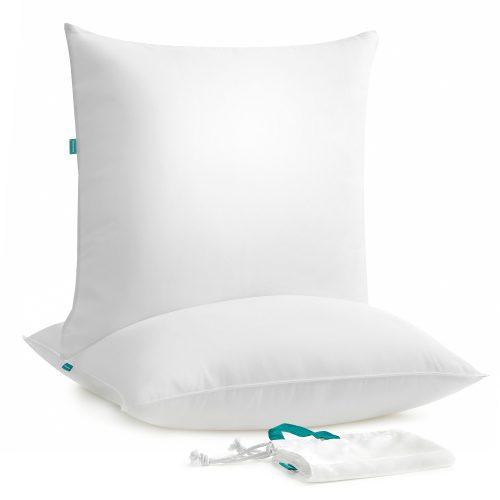 SONGMICS Polštář bílý 80x80 cm 1500g 2 ks - Obrázek 2