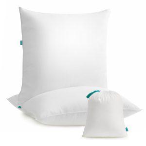 SONGMICS Polštář bílý 80x80 cm 1500g 2 ks