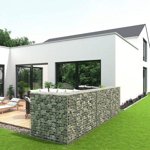 SONGMICS Gabionový koš 95 x 100 x 30 cm galvanizovaný - Obrázek 2