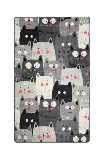 ASIR Dětský koberec(100 x 160 cm) CATS šedý - Obrázek 2