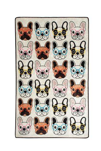 ASIR Dětský koberec(100 x 160 cm) DOGS bílý – Bostonský teriér - Obrázek 2