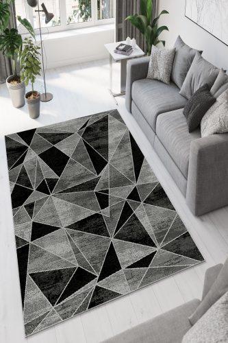 ASIR Koberec (120 x 180) W942 černé a šedé geometrické vzory