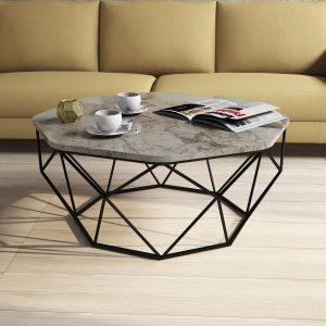 ASIR Konferenční stolek DIAMOND světlý mramor