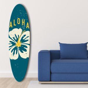 ASIR Dekorace surfové prkno  Aloha modré