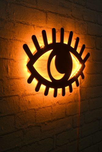 ASIR Nástěnná dekorace s LED podsvícením EVIL EYE - Obrázek 2