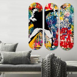 ASIR Obraz MDF Banksy – Protest