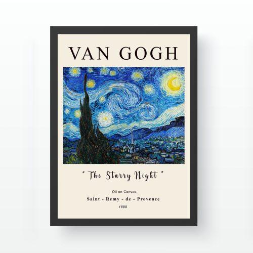 ASIR Obraz v rámu Van Gogh HVĚZDNÁ NOC - Obrázek 2