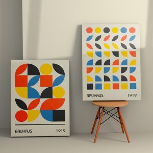 ASIR Set obrazů na plátně 2 ks ( 50 x 70 cm) Bauhaus