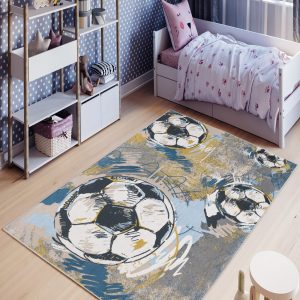 ASIR Dětský koberec (100 x 200 cm) W1009 fotbalové míče