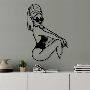 ASIR Nástěnná dekorace kovová COOL WOMAN