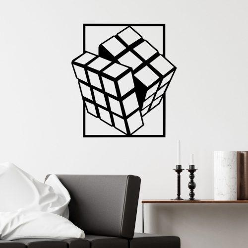 ASIR Nástěnná dekorace kovová RUBIK'S CUBE černá - Obrázek 2