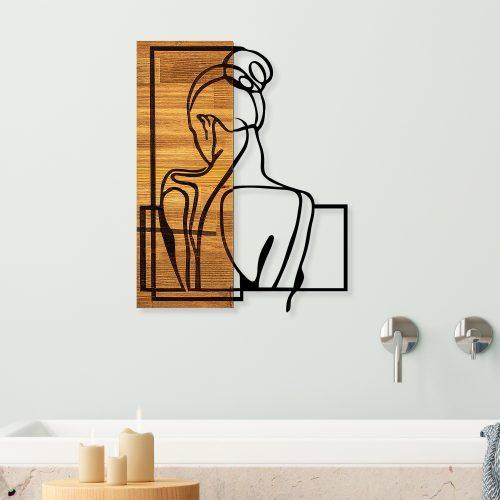 ASIR Nástěnná dřevěná dekorace WOMAN POSTURE - Obrázek 2