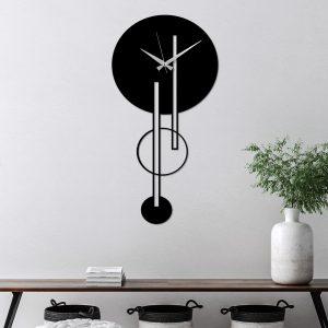 ASIR Nástěnné hodiny kovové CLOCK černé