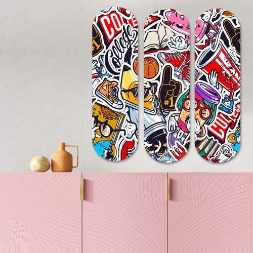 ASIR Obraz MDF YOUTH CULTURE 3 ks