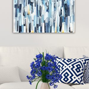 ASIR Obraz na plátně (50 x 70 cm) abstraktní modrý