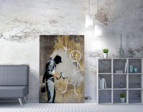 ASIR Obraz na plátně (70 x 100) Banksy Street Art – natěrač