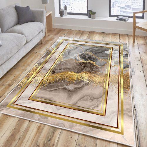 ASIR Předsíňový koberec (100 x 150 cm) ELS2416 béžový a zlatý