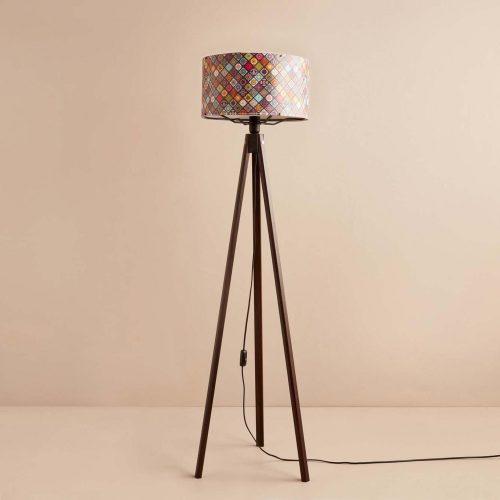 ASIR Stojací lampa AYD-3448 tmavá a barevná