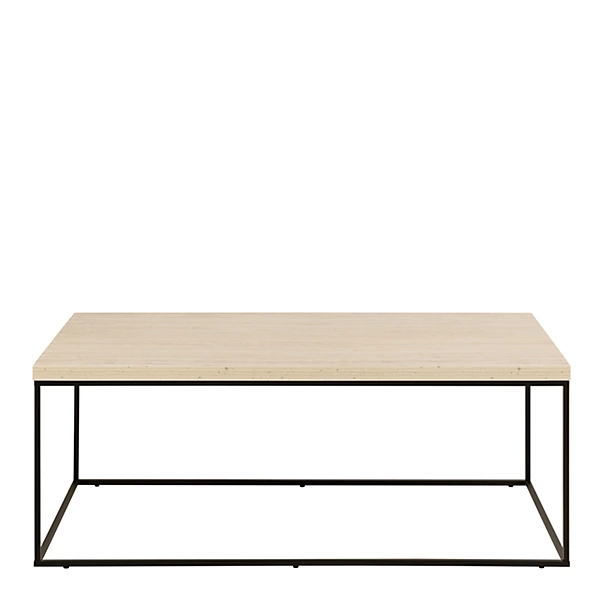 Actona Konferenční stolek Barossa 110 cm travertin/černý - Obrázek 2