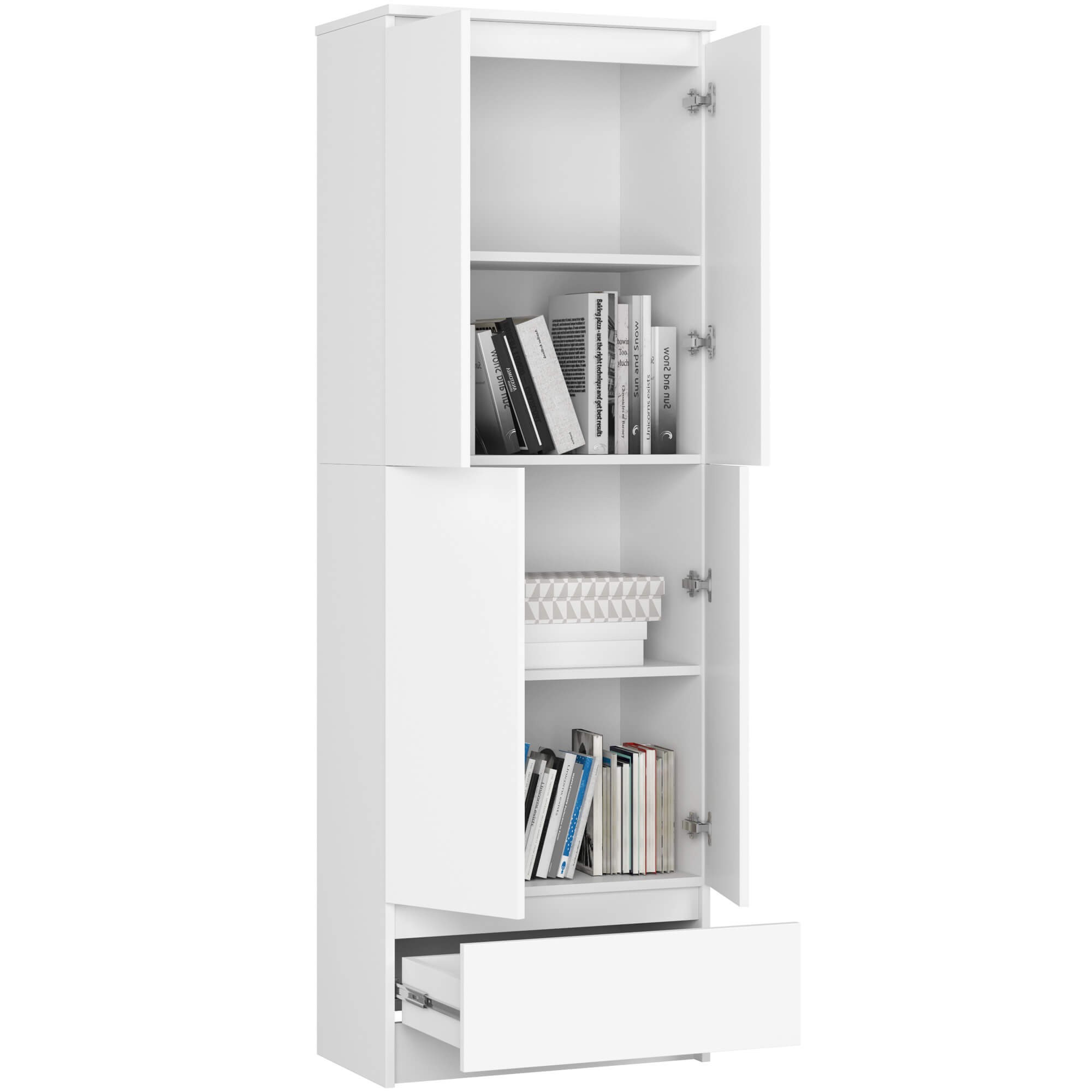 Ak furniture Skříň Rexa 60 cm bílá - Obrázek 2