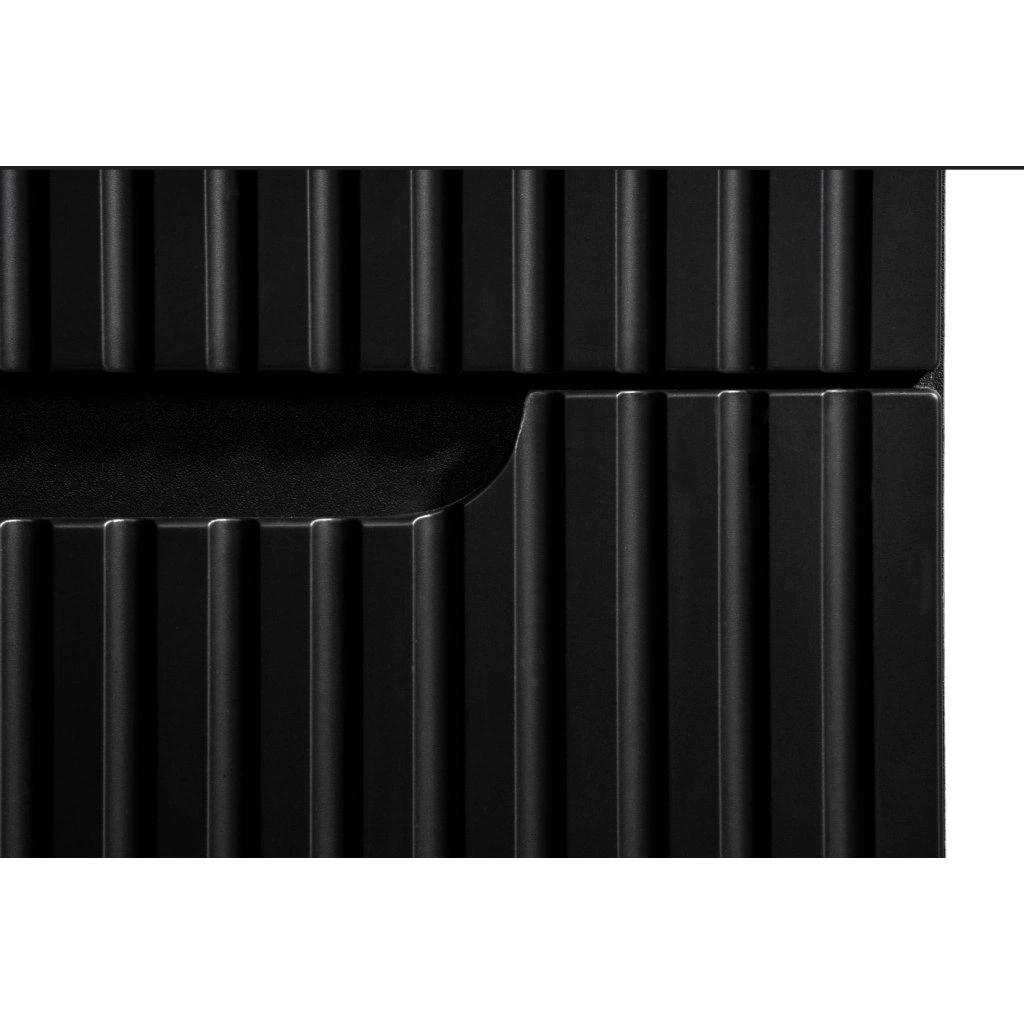 Comad Závěsná skříňka Nova Black Beyond s deskou a umyvadly 140 cm černá/dub evoke - Obrázek 2