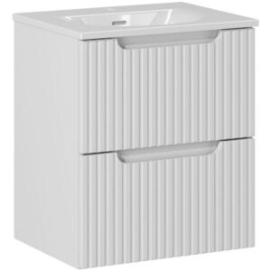 Comad Závěsná skříňka Nova White I se zápustným umyvadlem 50 cm bílá