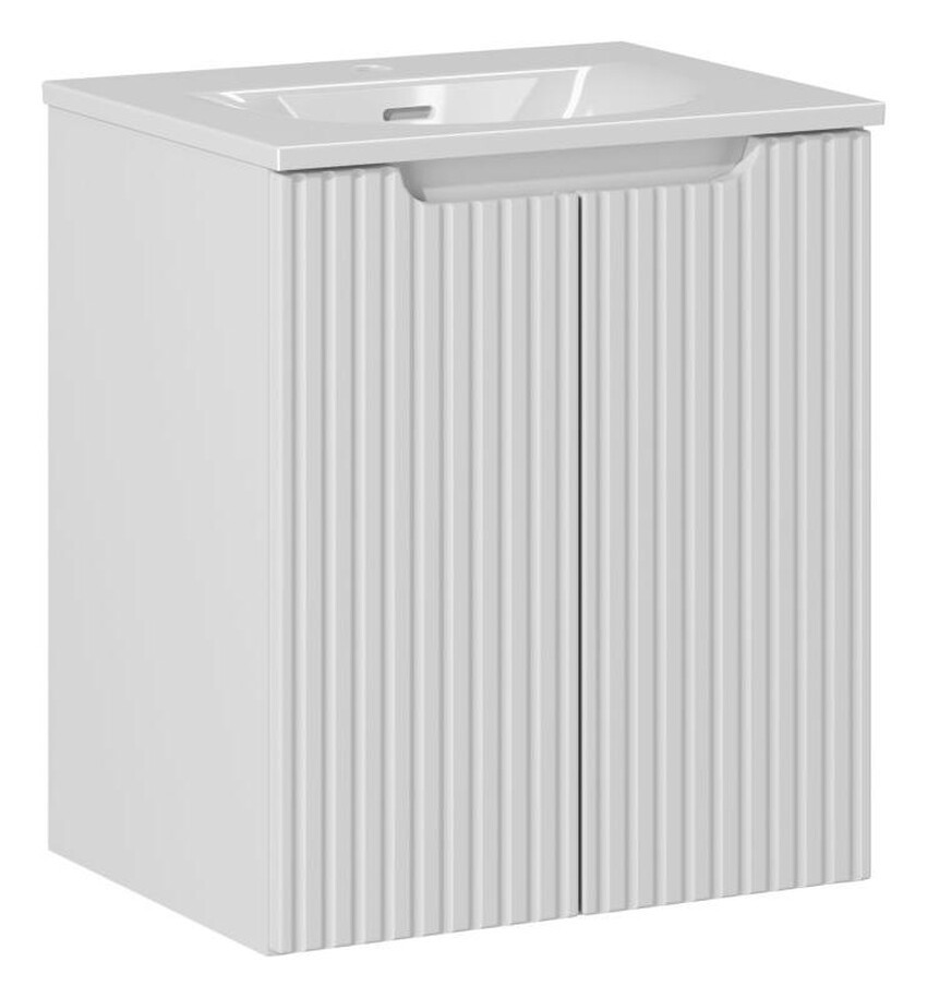Comad Závěsná skříňka Nova White II se zápustným umyvadlem 50 cm bílá