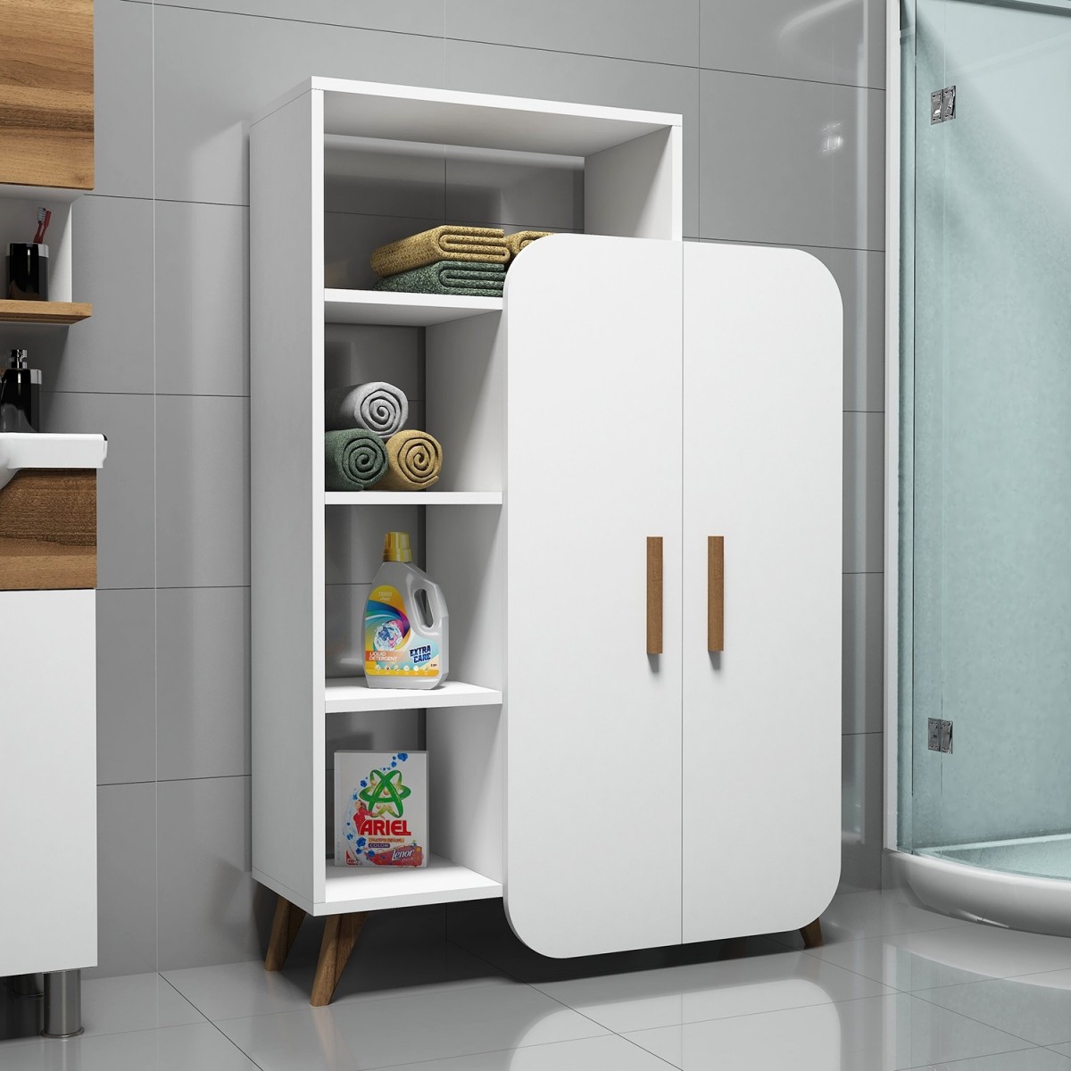 Hanah Home Knihovna Form bílá - Obrázek 2