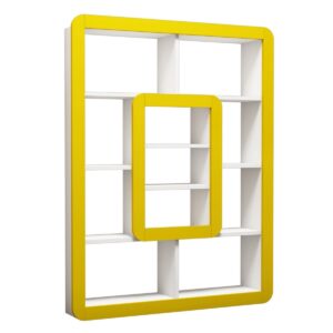 Hanah Home Knihovna Orkide bílá/žlutá