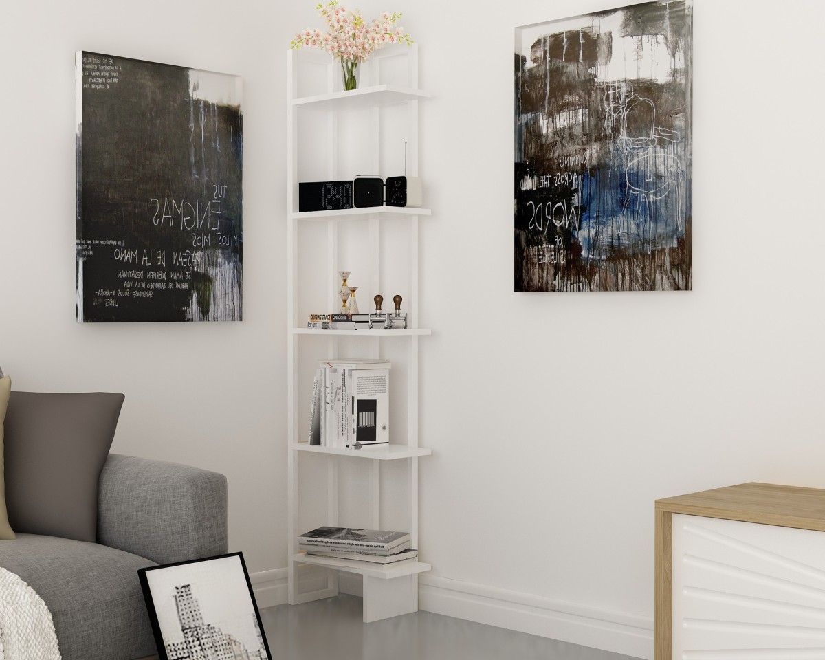 Kalune Design Knihovna Alice bílá - Obrázek 2