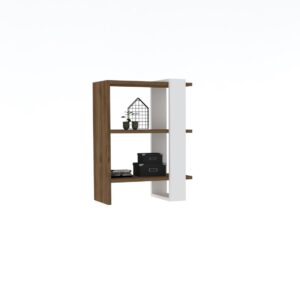 Kalune Design Knihovna Funda ořech/bílá