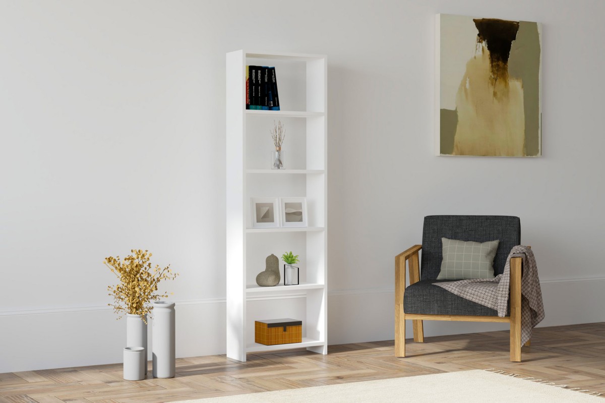 Kalune Design Knihovna New bílá - Obrázek 2