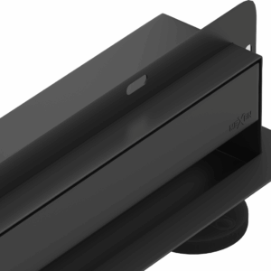 Odtokový žlab ke stěně MEXEN FLAT WALL 2v1 90 cm černý