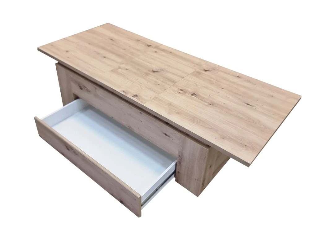 Szynaka Rozkládací konferenční stolek Corey II 108/153 cm dub artisan - Obrázek 2