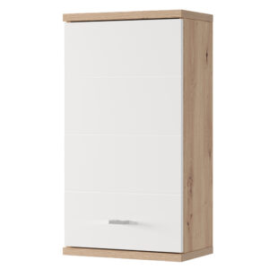 Szynaka Závěsná horní koupelnová skříňka Sting 71 38 cm dub Artisan/bílá