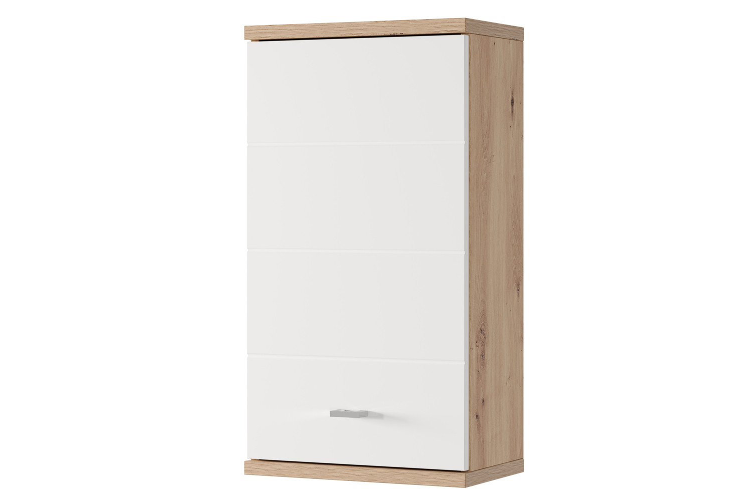 Szynaka Závěsná horní koupelnová skříňka Sting 71 38 cm dub Artisan/bílá