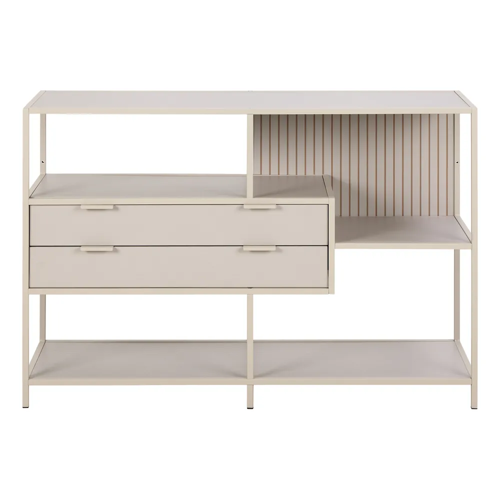 Actona Knihovna Seaford III 114 cm šedá