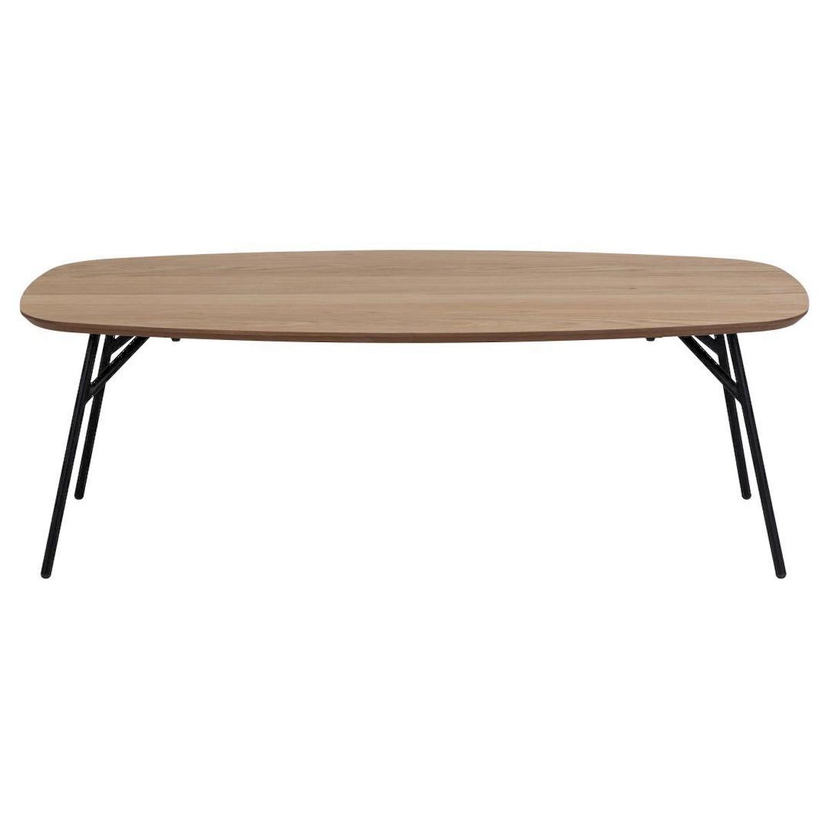 Actona Konferenční stolek Caracas 120 cm dub olejovaný/černý - Obrázek 2