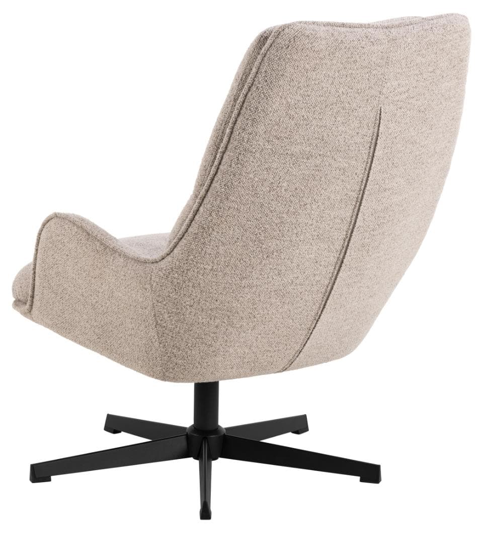 Actona Otočné křeslo Bosley lounge béžové/černé - Obrázek 2