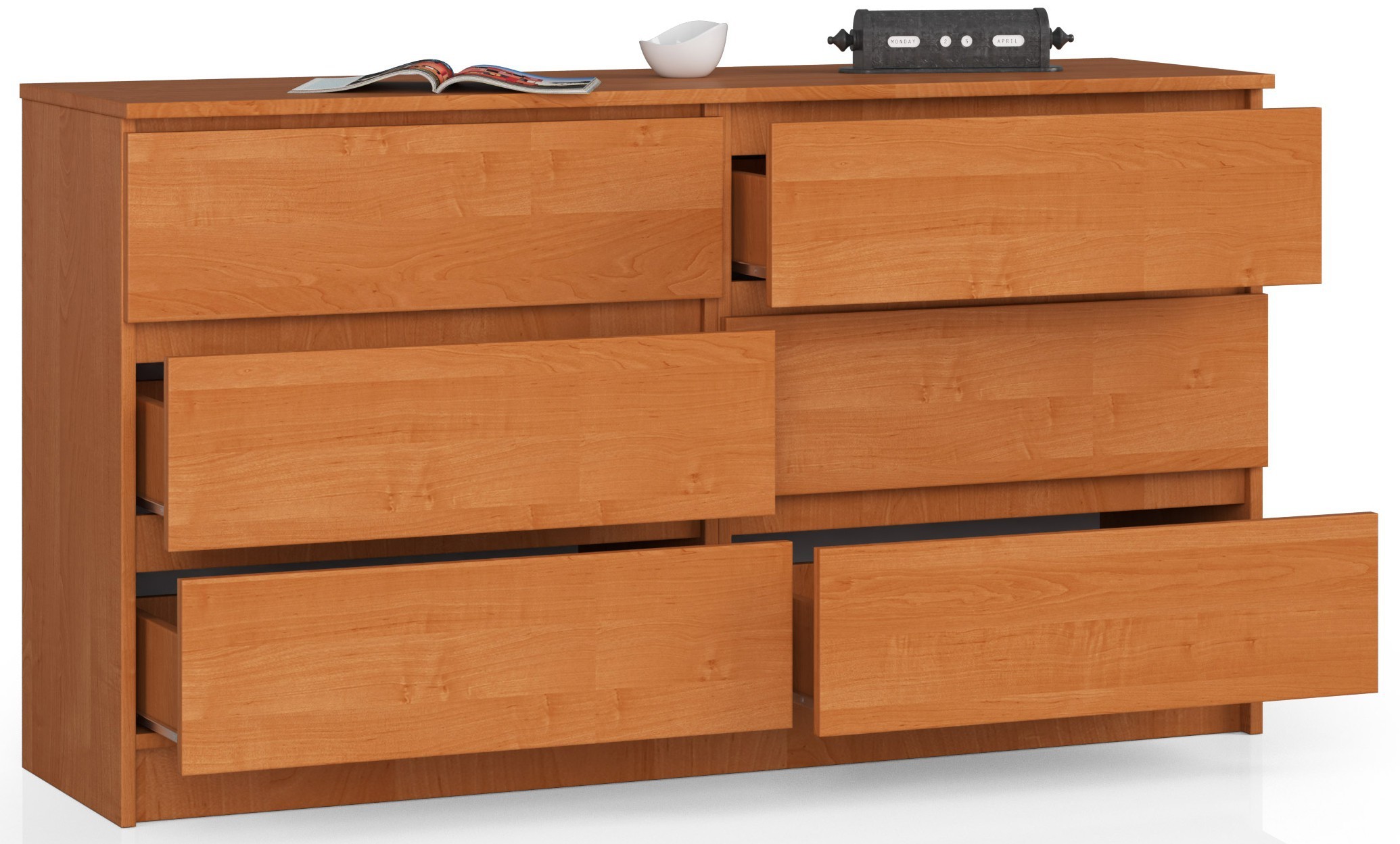 Ak furniture Komoda Rollo K 140 cm olše - Obrázek 2
